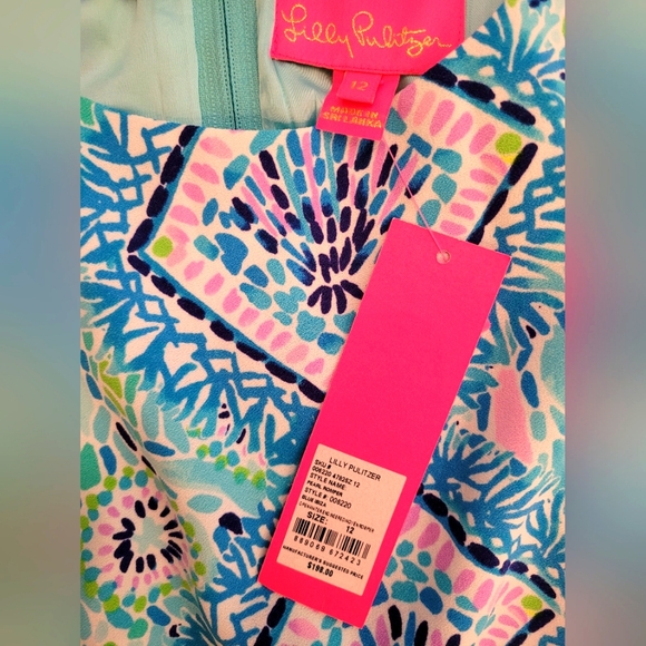 NWT - Lilly Pulitzer Blue Ibiza Pearl Romper - 12 - Picture 2 of 4